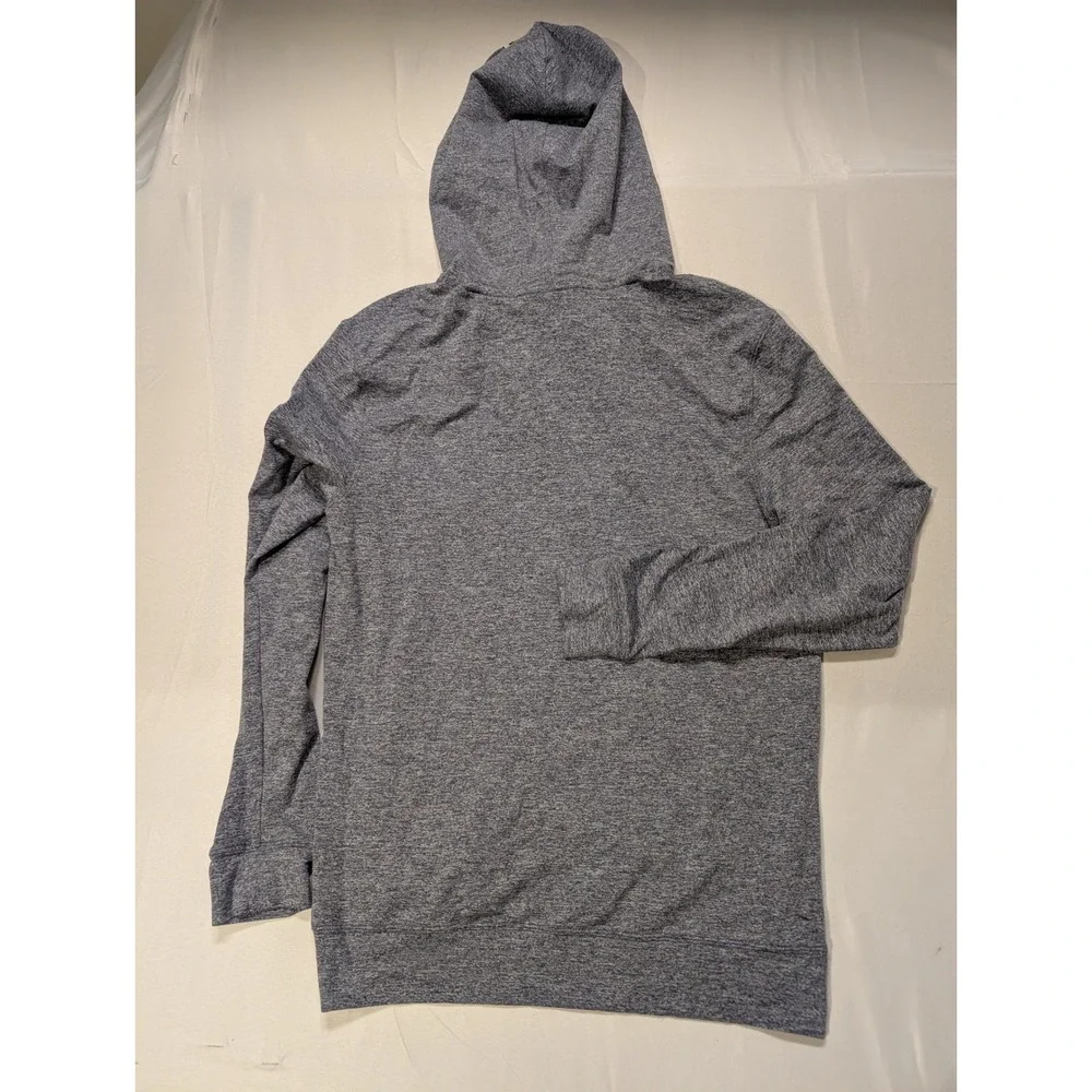 Rhoback Mens Small Golf Performance Hoodie Blue Heathered Pullover - Picture 8 of 10